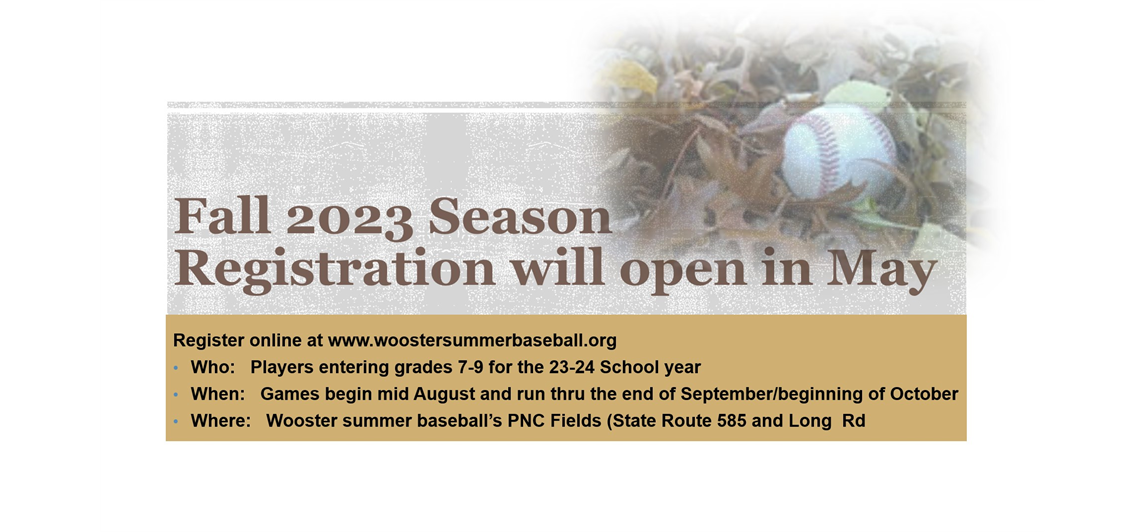Fall Ball Info!